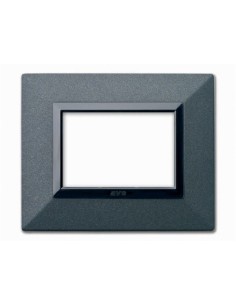PLAQUE ZAMA 44 RECTANGULAIRE GRAPHITE 3 MODULES| mano.tn | Tunisie