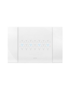 PLAQUE SMART 44 TOUCH RECTANGULAIRE BLANC EFFET BRILLANT JUSQU'À 7 COMMANDES 4 MODULES| mano.tn | Tunisie