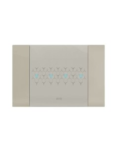 PLAQUE SMART 44 TOUCH RECTANGULAIRE TAUPE EFFET MAT JUSQU'À 7 COMMANDES 4 MODULES| mano.tn | Tunisie