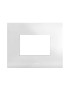PLAQUE SMART 44 RECTANGULAIRE BLANC EFFET BRILLANT 3 MODULES| mano.tn | Tunisie