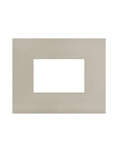 PLAQUE SMART 44 RECTANGULAIRE GRIS TAUPE EFFET MAT 3 MODULES| mano.tn | Tunisie