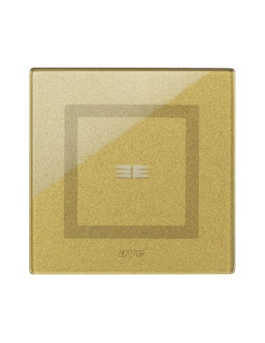 PLAQUE VERA 44 TOUCH CARRÉE GOLD 2 MODULES 1 COMMANDE| mano.tn | Tunisie
