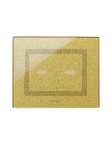 PLAQUE VERA 44 TOUCH RECTANGULAIRE GOLD 3 MODULES 2 COMMANDES| mano.tn | Tunisie