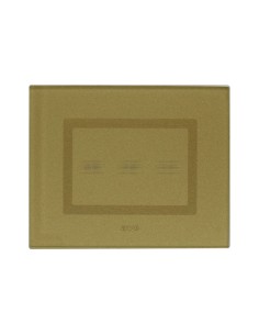 PLAQUE VERA 44 TOUCH RECTANGULAIRE GOLD 3 MODULES 3 COMMANDES| mano.tn | Tunisie
