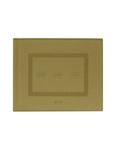 PLAQUE VERA 44 TOUCH RECTANGULAIRE GOLD 3 MODULES 3 COMMANDES| mano.tn | Tunisie