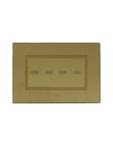 PLAQUE VERA 44 TOUCH RECTANGULAIRE GOLD 4 MODULES 4 COMMANDES| mano.tn | Tunisie