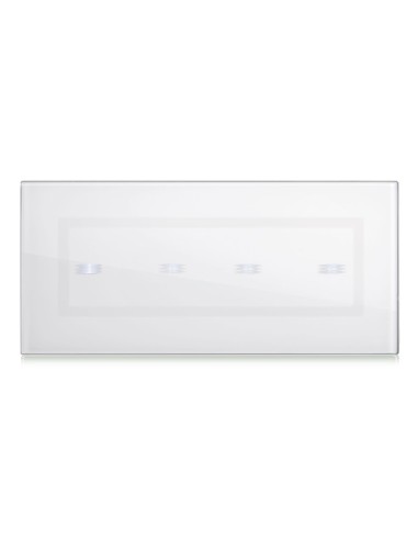 PLAQUE VERA 44 TOUCH RECTANGULAIRE BLANC 7 MODULES 4 COMMANDES| mano.tn | Tunisie