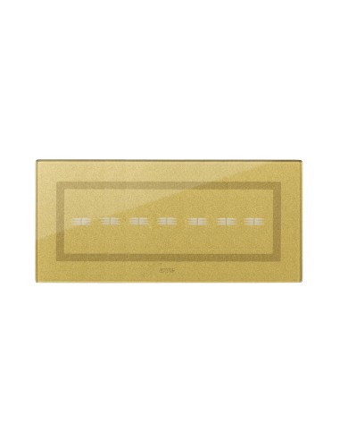 PLAQUE VERA 44 TOUCH RECTANGULAIRE GOLD 7 MODULES 7 COMMANDES| mano.tn | Tunisie