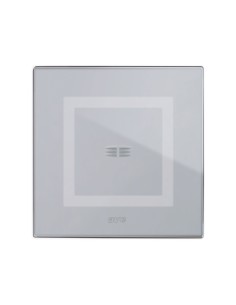 PLAQUE VERA 44 TOUCH CARRÉE GRIS OPAQUE 2 MODULES 1 COMMANDE| mano.tn | Tunisie