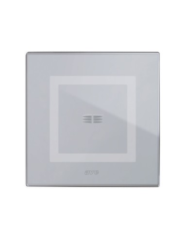 PLAQUE VERA 44 TOUCH CARRÉE GRIS OPAQUE 2 MODULES 1 COMMANDE| mano.tn | Tunisie