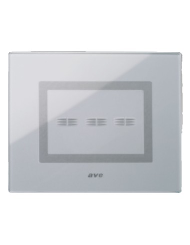 PLAQUE VERA 44 TOUCH RECTANGULAIRE GRIS OPAQUE 3 MODULES 3 COMMANDES| mano.tn | Tunisie
