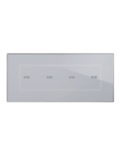 PLAQUE VERA 44 TOUCH RECTANGULAIRE GRIS OPAQUE 7 MODULES 4 COMMANDES| mano.tn | Tunisie