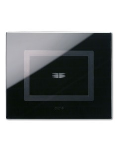 PLAQUE VERA 44 TOUCH RECTANGULAIRE NOIR ABSOLU 3 MODULES 1 COMMANDE| mano.tn | Tunisie