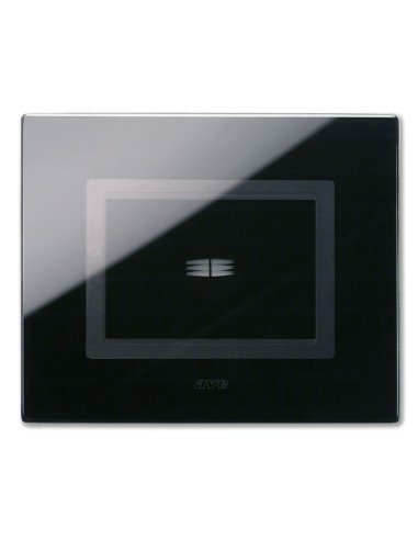PLAQUE VERA 44 TOUCH RECTANGULAIRE NOIR ABSOLU 3 MODULES 1 COMMANDE| mano.tn | Tunisie