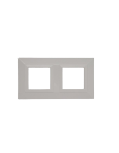 PLAQUE CUBICA 44 CARRÉE BLANC 2+2 MODULES| mano.tn | Tunisie