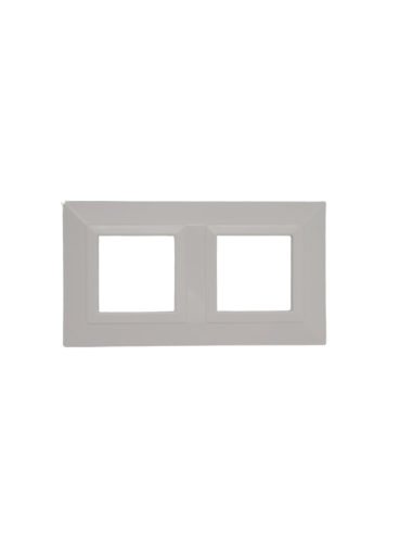 PLAQUE CUBICA 44 CARRÉE BLANC 2+2 MODULES| mano.tn | Tunisie