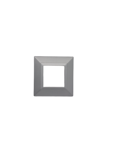 PLAQUE CUBICA 44 CARRÉE GRIS 2 MODULES| mano.tn | Tunisie
