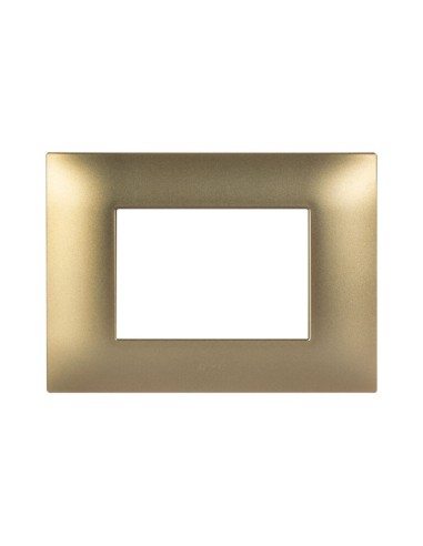 PLAQUE YOUNG 44 RECTANGULAIRE DORÉ MAT 3 MODULES| mano.tn | Tunisie