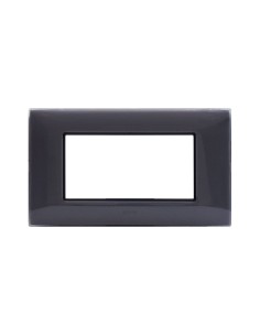 PLAQUE YOUNG 44 RECTANGULAIRE GRIS CENDRÉ 4 MODULES| mano.tn | Tunisie