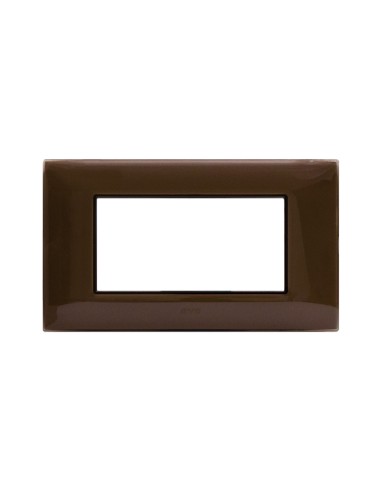 PLAQUE YOUNG 44 RECTANGULAIRE MARRON 4 MODULES| mano.tn | Tunisie