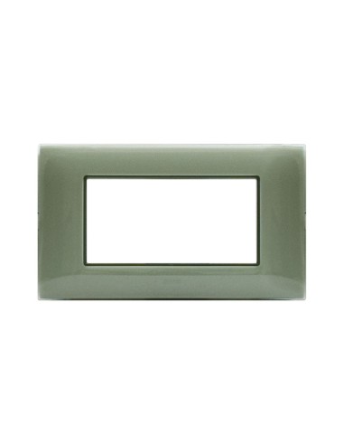 PLAQUE YOUNG 44 RECTANGULAIRE VERT SAUGE 4 MODULES| mano.tn | Tunisie
