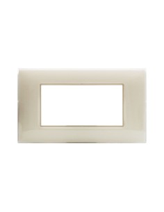 PLAQUE YOUNG 44 RECTANGULAIRE IVOIRE 4 MODULES| mano.tn | Tunisie