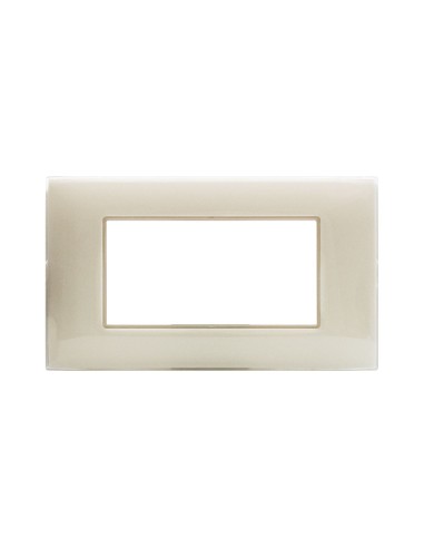 PLAQUE YOUNG 44 RECTANGULAIRE IVOIRE 4 MODULES| mano.tn | Tunisie