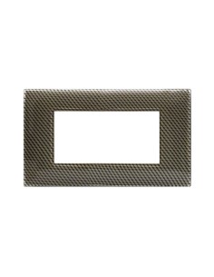 PLAQUE YOUNG 44 RECTANGULAIRE CARBONE CLAIRE 4 MODULES| mano.tn | Tunisie