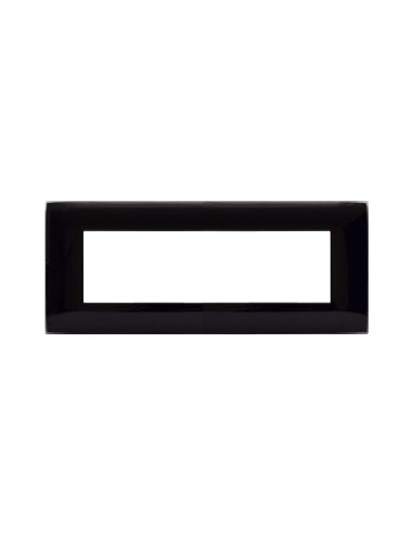 PLAQUE YOUNG 44 RECTANGULAIRE NOIR ABSOLU 7 MODULES| mano.tn | Tunisie