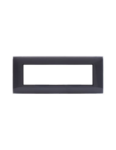 PLAQUE YOUNG 44 RECTANGULAIRE GRIS CENDRÉ 7 MODULES| mano.tn | Tunisie