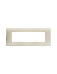 PLAQUE YOUNG 44 RECTANGULAIRE IVOIRE 7 MODULES| mano.tn | Tunisie