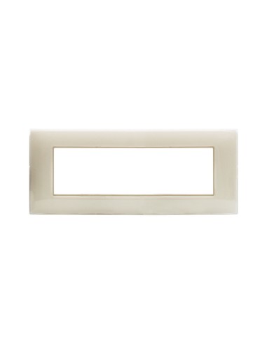 PLAQUE YOUNG 44 RECTANGULAIRE IVOIRE 7 MODULES| mano.tn | Tunisie