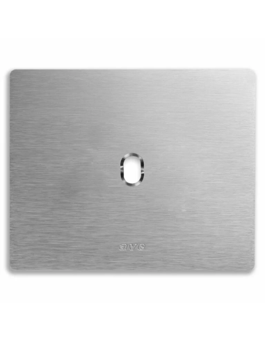 PLAQUE NEW STYLE 44 RECTANGULAIRE ALUMUNIUM NATUREL BROSSÉ 3 MODULES 1 COMMANDE| mano.tn | Tunisie