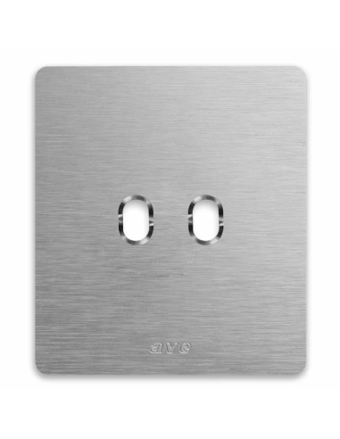 PLAQUE NEW STYLE 44 CARREE CORIAN BLANC 2 MODULES 1 COMMANDE| mano.tn | Tunisie