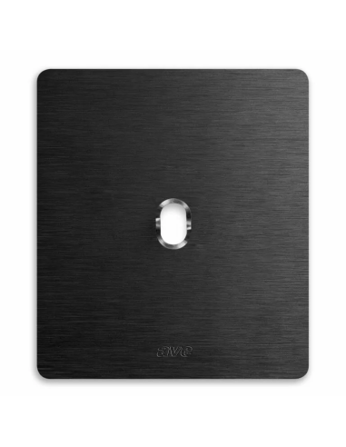 PLAQUE NEW STYLE 44 CARREE ALUMUNIUM ANTHRACITE BROSSÉ 2 MODULES 1 COMMANDE| mano.tn | Tunisie