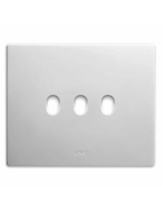 PLAQUE NEW STYLE 44 RECTANGULAIRE CORIAN BLANC 3 MODULES 3 COMMANDES| mano.tn | Tunisie