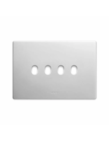 PLAQUE NEW STYLE 44 RECTANGULAIRE CORIAN BLANC 4 MODULES 4 COMMANDES| mano.tn | Tunisie