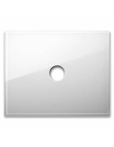 PLAQUE NEW STYLE 44 RECTANGULAIRE VERRE BLANC 3 MODULES 1 COMMANDE| mano.tn | Tunisie