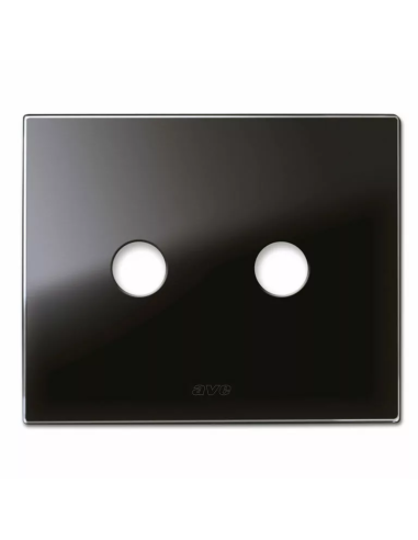 PLAQUE NEW STYLE 44 RECTANGULAIRE VERRE NOIR 3 MODULES 2 COMMANDES| mano.tn | Tunisie