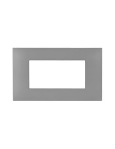PLAQUE YOUNG 44 RECTANGULAIRE GRIS MAT 4 MODULES| mano.tn | Tunisie
