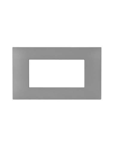 PLAQUE YOUNG 44 RECTANGULAIRE GRIS MAT 4 MODULES| mano.tn | Tunisie