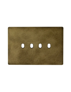 PLAQUE NEW STYLE 44 RECTANGULAIRE ALUMUNIUM COULEUR BRONZE ANTIQUE 4 MODULES 4 COMMANDES| mano.tn | Tunisie