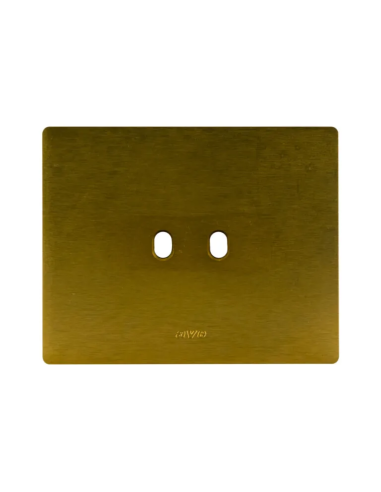 PLAQUE NEW STYLE 44 RECTANGULAIRE ALUMUNIUM COULEUR BRONZE 3 MODULES 2 COMMANDES| mano.tn | Tunisie
