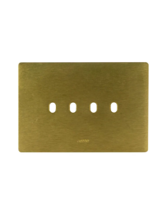 PLAQUE NEW STYLE 44 RECTANGULAIRE ALUMUNIUM COULEUR BRONZE 4 MODULES 4 COMMANDES| mano.tn | Tunisie