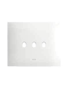 PLAQUE SMART NEW STYLE 44 RECTANGULAIRE BLANC EFFET MAT 3 MODULES 3 COMMANDES| mano.tn | Tunisie