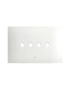 PLAQUE SMART NEW STYLE 44 RECTANGULAIRE BLANC EFFET MAT 4 MODULES 4 COMMANDES| mano.tn | Tunisie