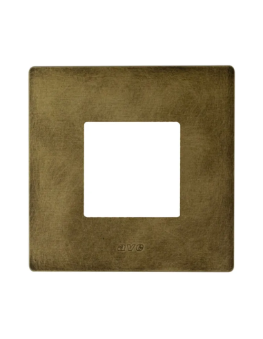 PLAQUE VERA 44 RECTANGULAIRE ALUMUNIUM COULEUR BRONZE ANTIQUE 2 MODULES| mano.tn | Tunisie