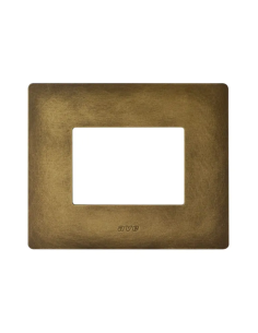 PLAQUE VERA 44 RECTANGULAIRE ALUMUNIUM COULEUR BRONZE ANTIQUE 3 MODULES| mano.tn | Tunisie