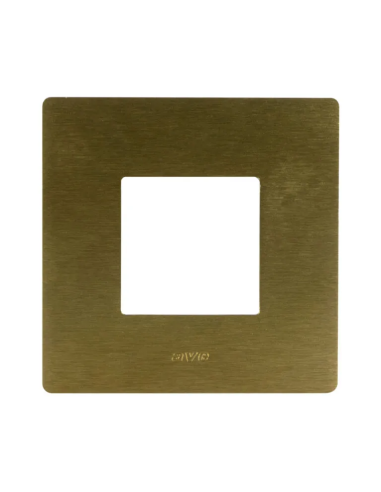 PLAQUE VERA 44 RECTANGULAIRE ALUMUNIUM COULEUR BRONZE 2 MODULES| mano.tn | Tunisie