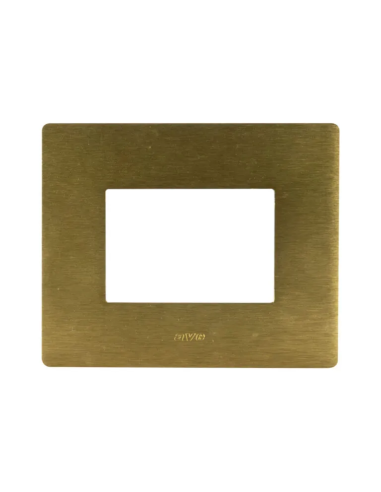 PLAQUE VERA 44 RECTANGULAIRE ALUMUNIUM COULEUR BRONZE 3 MODULES| mano.tn | Tunisie